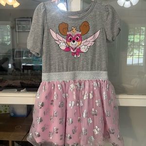 Paw patrol (sky) dress 4T/5T
